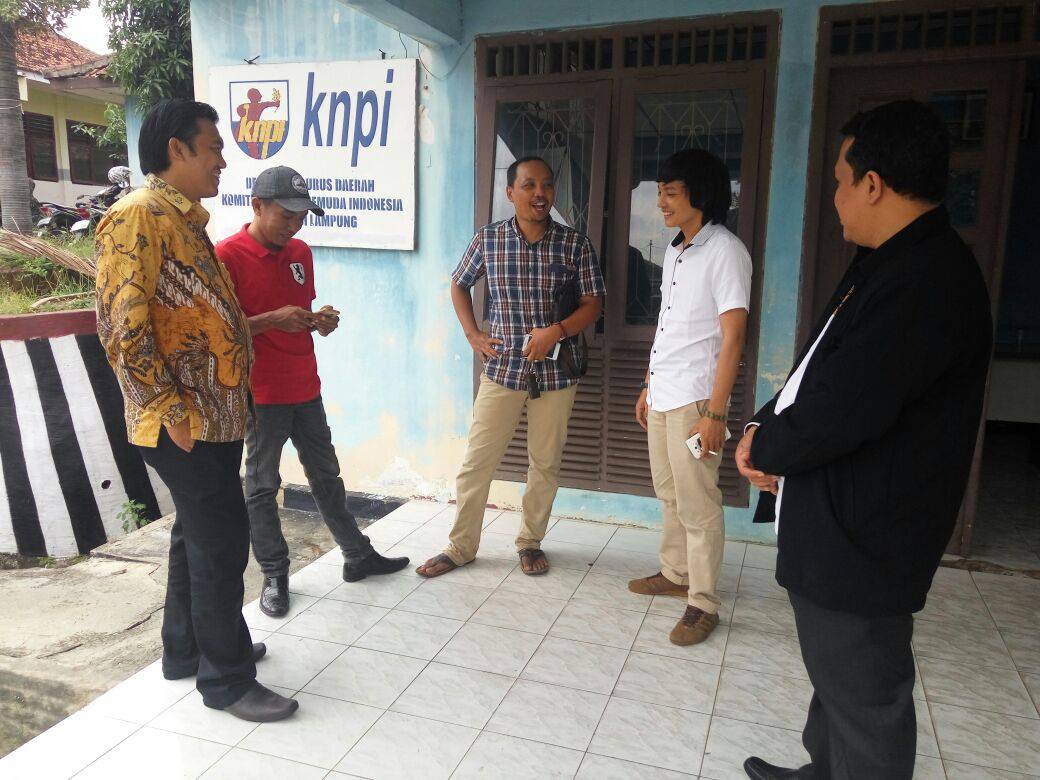 Kunjungan pengurus carateker KNPI Lampung ke kantor DPD KNPI Lampung